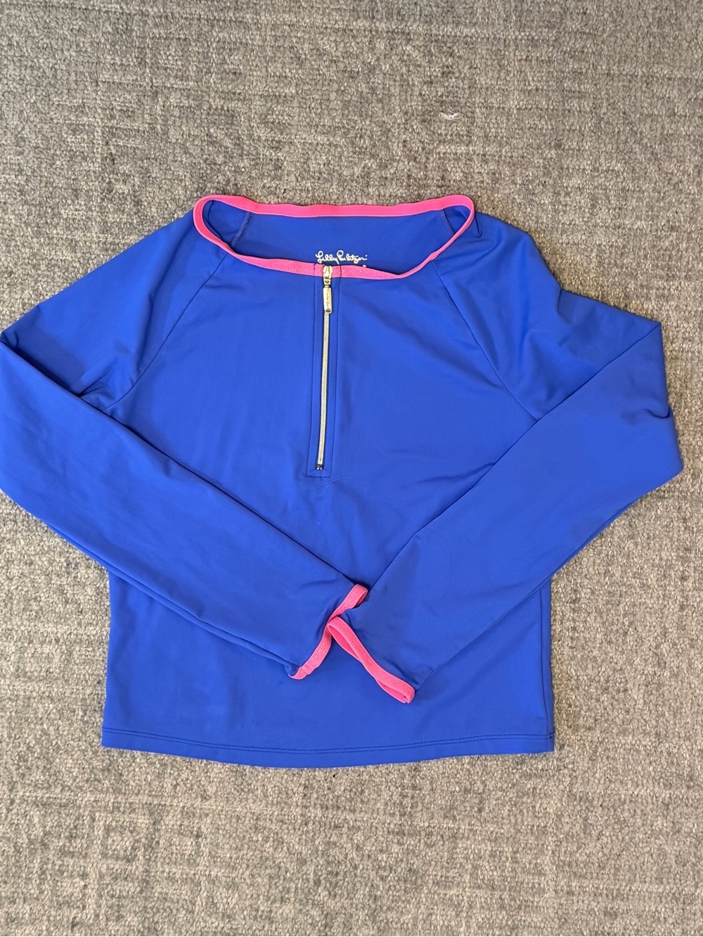 EUC Lilly Pulitzer Girls Long Sleeve Swim Rash Guard size XL (12-14)